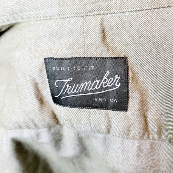 A.W Trumaker green Men's Button Down Shirt - Picture 3 of 3